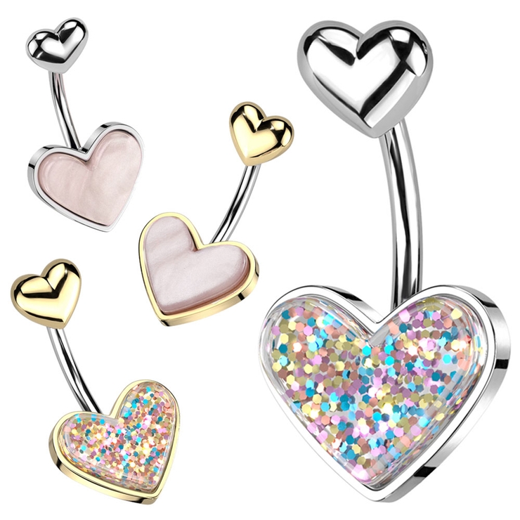 ヘソピアス 14G ダブル | ピアス専門店HOMESLICEPRODUCTIONS | 詳細画像1 