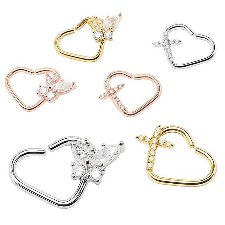 316Lサージカルステンレス 16G CZ | ピアス専門店HOMESLICEPRODUCTIONS | 詳細画像1 