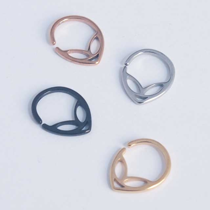 ボディピアス エイリアン ベンダブルフープリング | ピアス専門店HOMESLICEPRODUCTIONS | 詳細画像11 