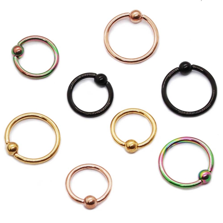 ボディピアス インプラントグレードチタン キャプティブビーズリング | ピアス専門店HOMESLICEPRODUCTIONS | 詳細画像1 