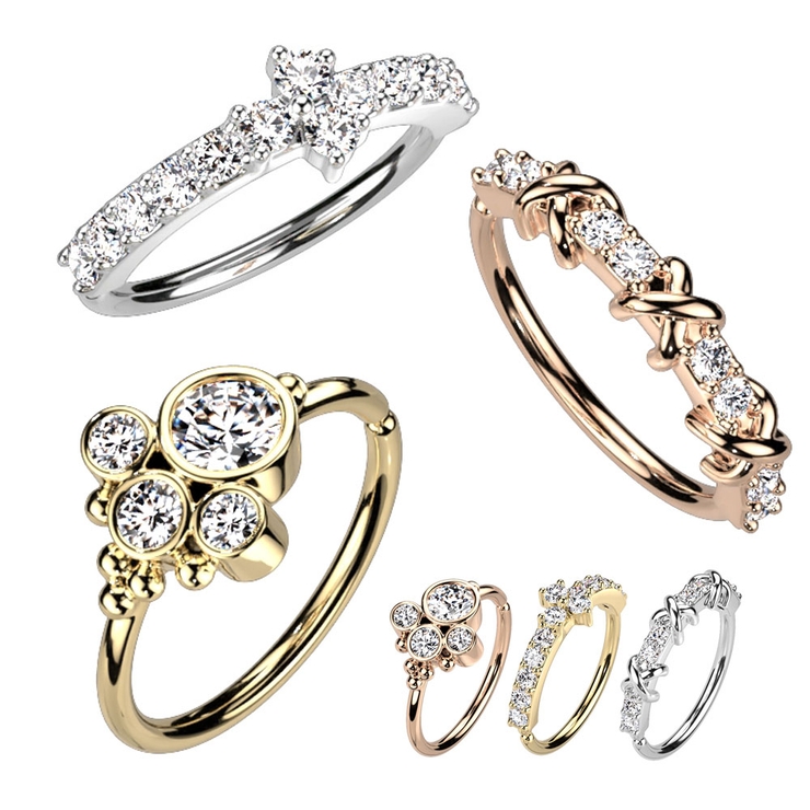 フープピアス 小さめ ボディピアス | ピアス専門店HOMESLICEPRODUCTIONS | 詳細画像1 