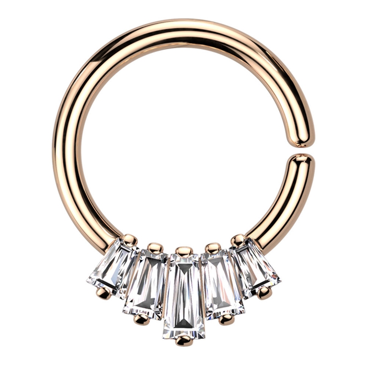 ピンクゴールド | フープピアス 小さめ ボディピアス | ピアス専門店HOMESLICEPRODUCTIONS