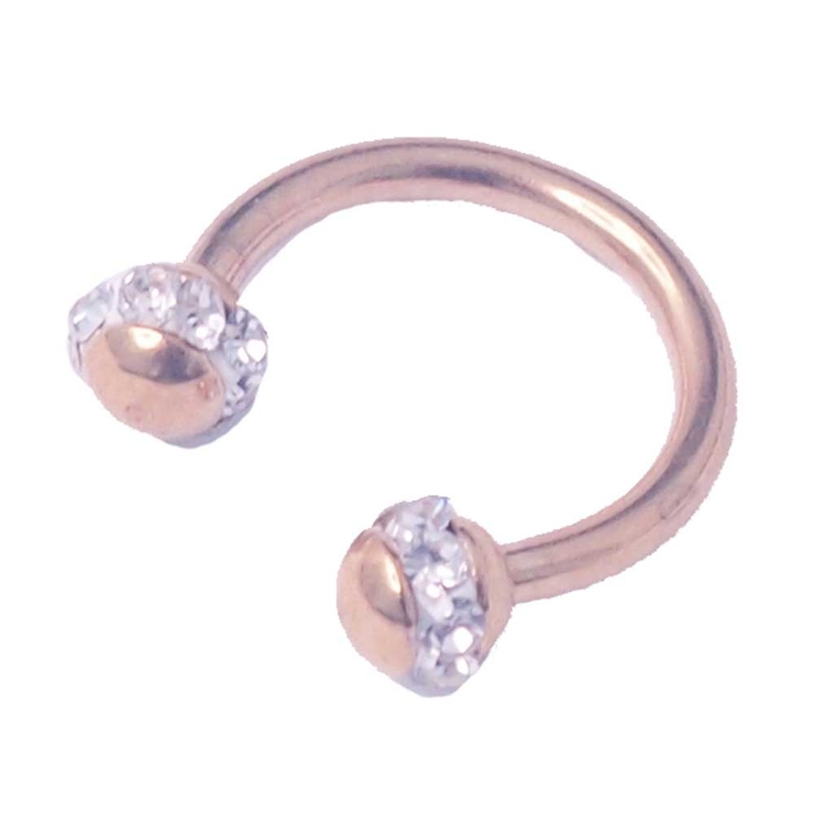 クリア | ボディピアス クリスタルパヴェ アラウンドボール | ピアス専門店HOMESLICEPRODUCTIONS