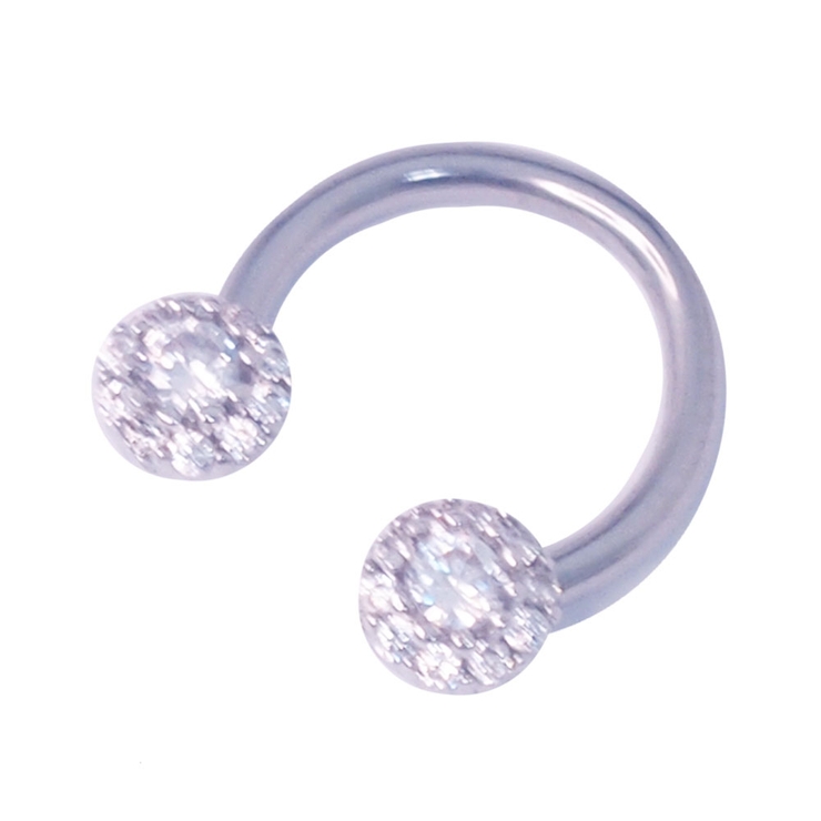 クリア | ボディピアス CZパヴェ バタフライ＆デイジー | ピアス専門店HOMESLICEPRODUCTIONS