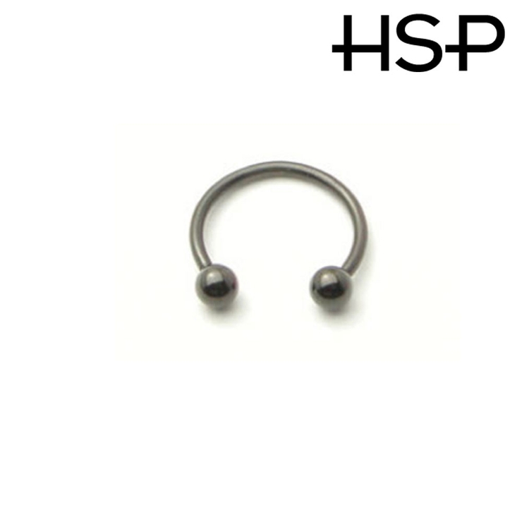 ブラックサーキュラーバーベル 18Ｇ【ボディピアス ボディーピアス | ピアス専門店HOMESLICEPRODUCTIONS | 詳細画像2 