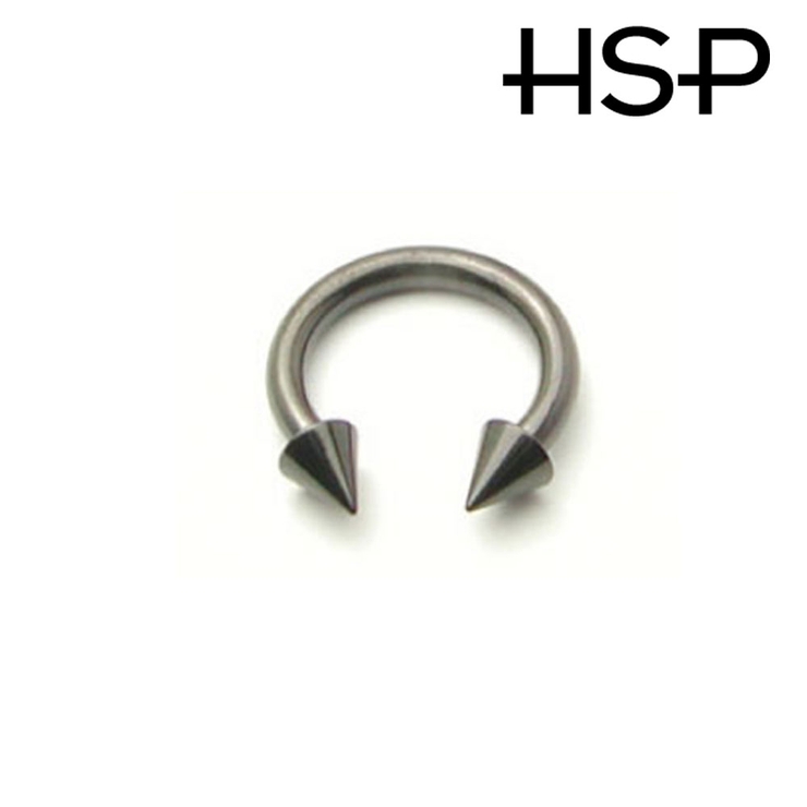 ボディピアス ブラックサーキュラーバーベル 12G | ピアス専門店HOMESLICEPRODUCTIONS | 詳細画像2 
