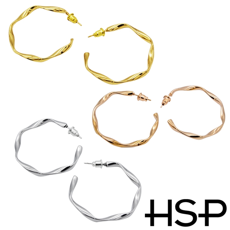 サージカルステンレス ピアス ツイストサークル | ピアス専門店HOMESLICEPRODUCTIONS | 詳細画像1 