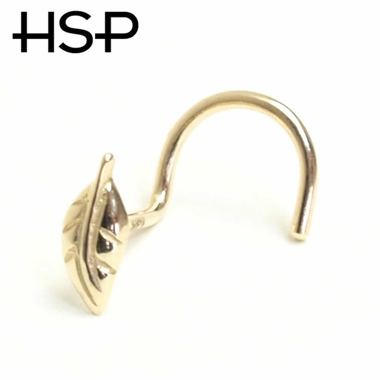 14K ゴールド リーフ | ピアス専門店HOMESLICEPRODUCTIONS | 詳細画像2 