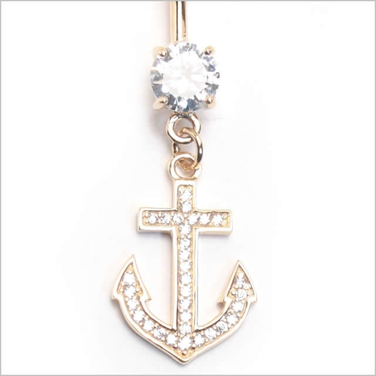 14K 14G アンカーダングル | ピアス専門店HOMESLICEPRODUCTIONS | 詳細画像2 