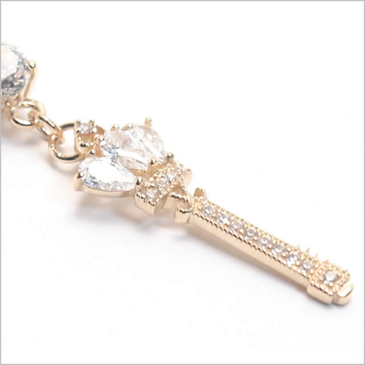 14K 14G クラウンキーダングル | ピアス専門店HOMESLICEPRODUCTIONS | 詳細画像3 