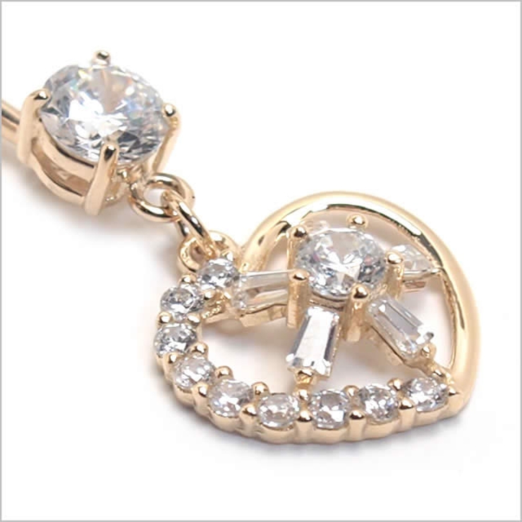 14K 14G ハートフレーム | ピアス専門店HOMESLICEPRODUCTIONS | 詳細画像3 