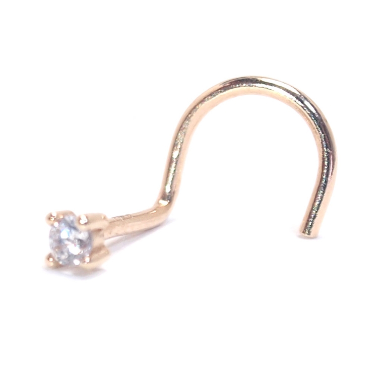 14K イエローゴールド CZ | ピアス専門店HOMESLICEPRODUCTIONS | 詳細画像1 