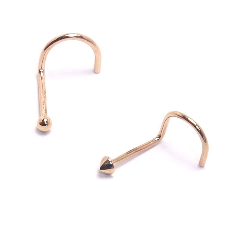 14K ゴールド ノーズスクリュー | ピアス専門店HOMESLICEPRODUCTIONS | 詳細画像3 