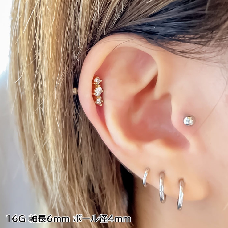 16Gラブレットスタッド 【ボディピアス ボディーピアス | ピアス専門店HOMESLICEPRODUCTIONS | 詳細画像5 