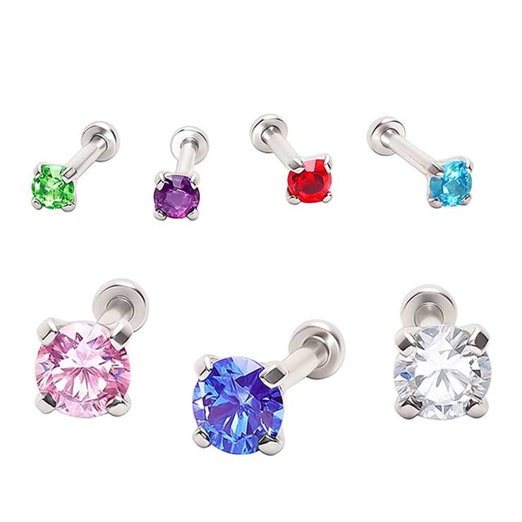 18G 立爪ジュエル3mm 4mm | ピアス専門店HOMESLICEPRODUCTIONS | 詳細画像1 