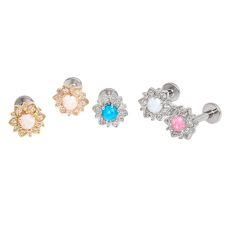 ボディピアス CZフラワーオパール インターナル | ピアス専門店HOMESLICEPRODUCTIONS | 詳細画像9 