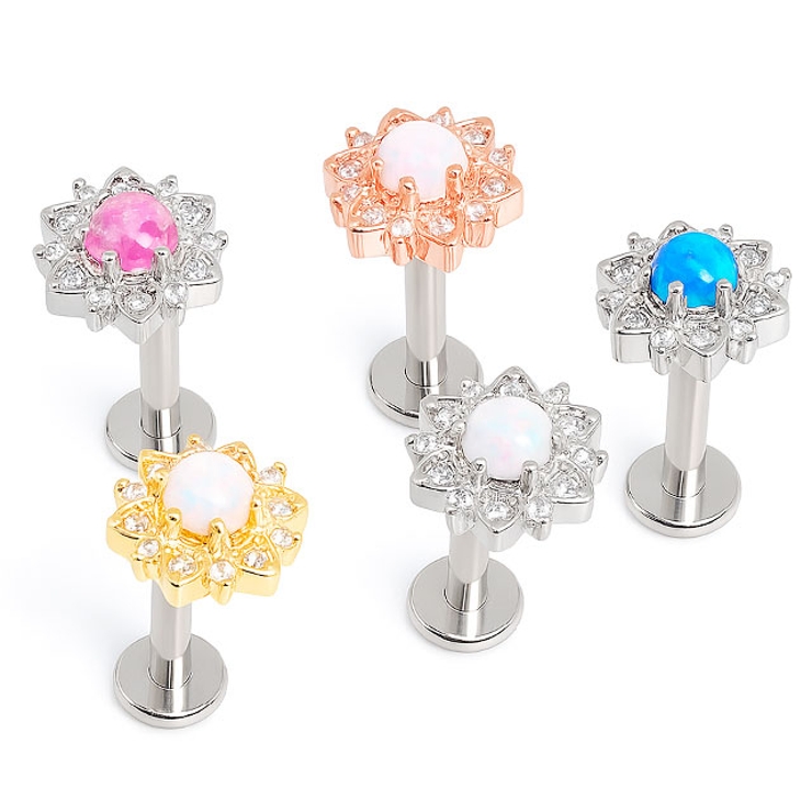 ボディピアス CZフラワーオパール インターナル | ピアス専門店HOMESLICEPRODUCTIONS | 詳細画像11 