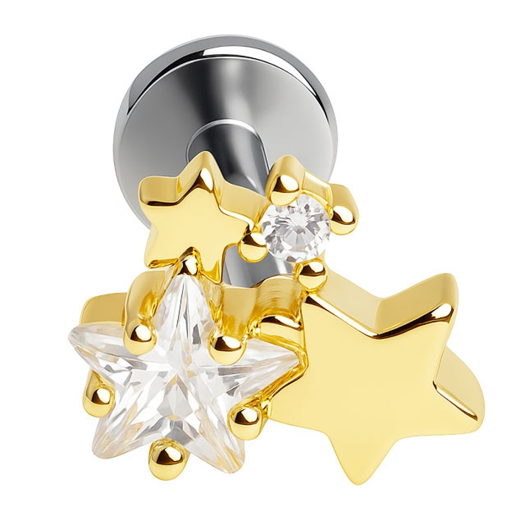 ボディピアス CZ クラスタースター | ピアス専門店HOMESLICEPRODUCTIONS | 詳細画像5 