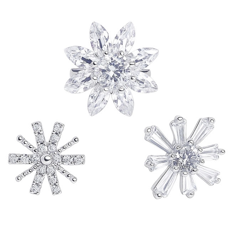 ボディピアス CZ フラワー&amp;スノーフレーク | ピアス専門店HOMESLICEPRODUCTIONS | 詳細画像6 