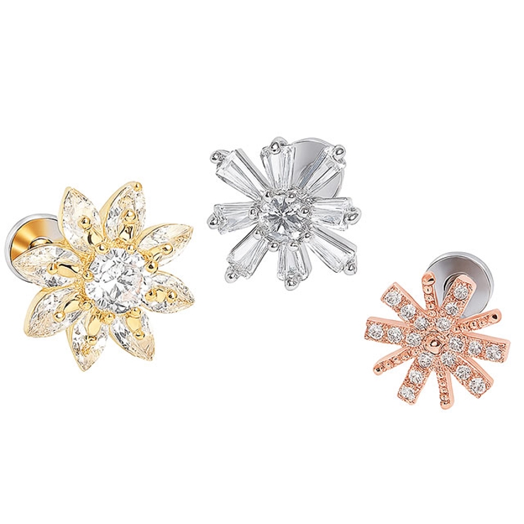 ボディピアス CZ フラワー&amp;スノーフレーク | ピアス専門店HOMESLICEPRODUCTIONS | 詳細画像9 