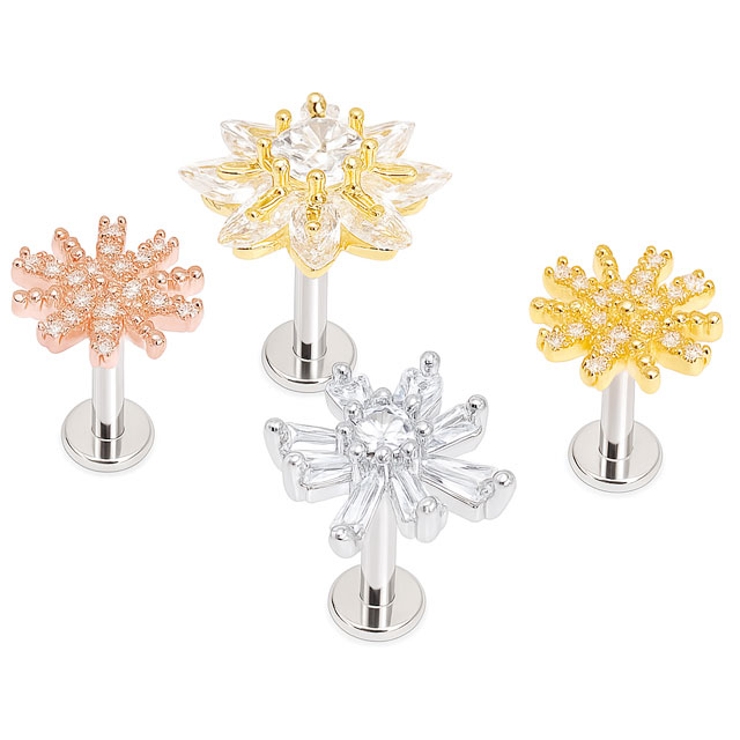 ボディピアス CZ フラワー&amp;スノーフレーク | ピアス専門店HOMESLICEPRODUCTIONS | 詳細画像11 