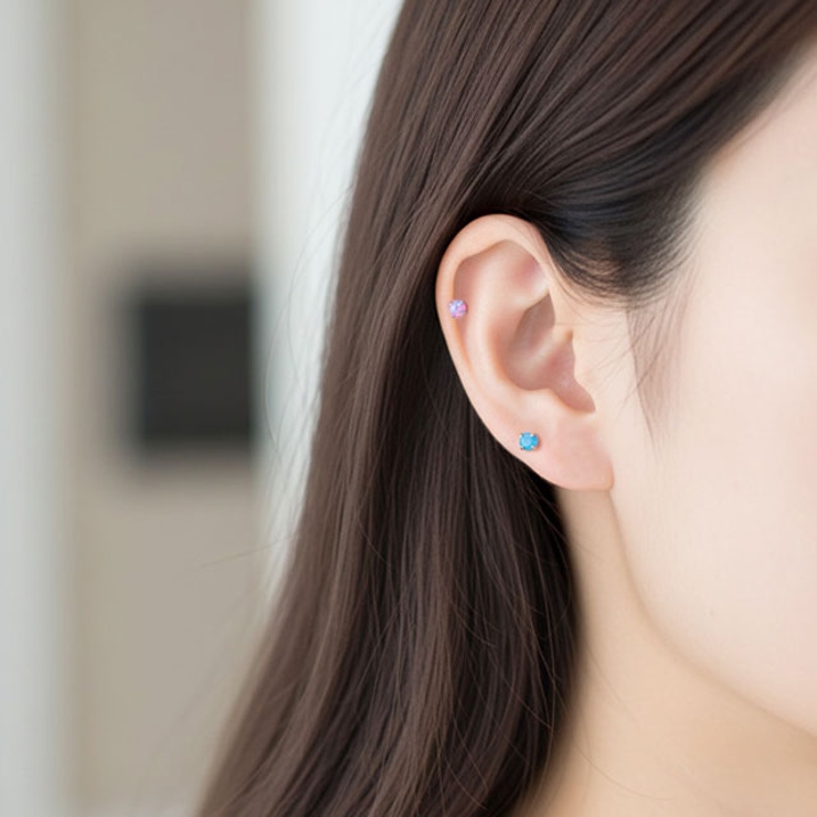 ボディピアス 3mmオパールトップ プッシュ | ピアス専門店HOMESLICEPRODUCTIONS | 詳細画像11 