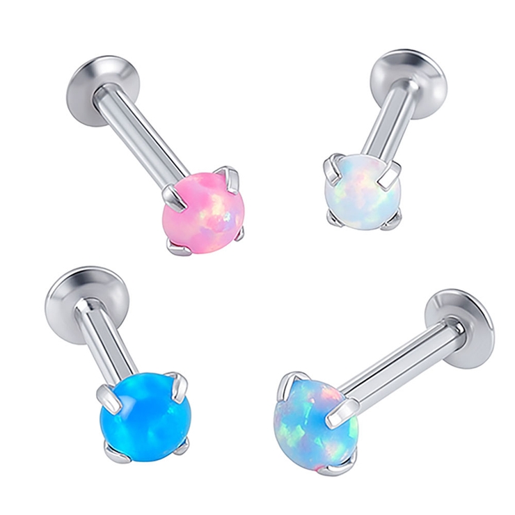 ボディピアス 3mmオパールトップ プッシュ | ピアス専門店HOMESLICEPRODUCTIONS | 詳細画像1 