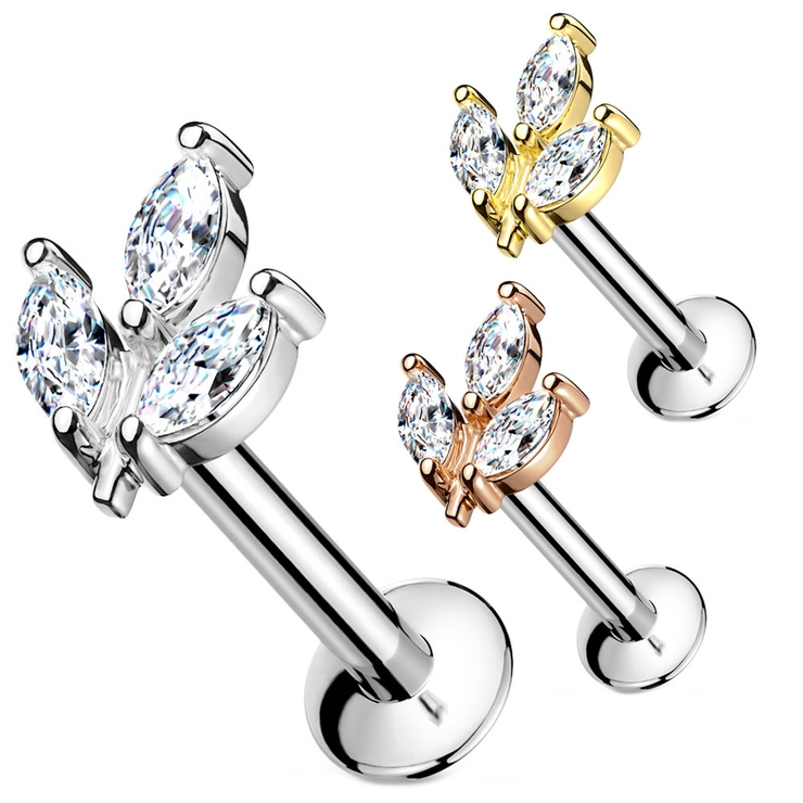 ボディピアス CZ トリプルマーキーズ | ピアス専門店HOMESLICEPRODUCTIONS | 詳細画像1 