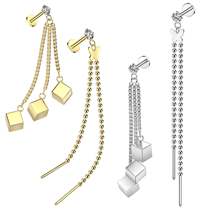 ボディピアス 16G ラブレットスタッド | ピアス専門店HOMESLICEPRODUCTIONS | 詳細画像1 