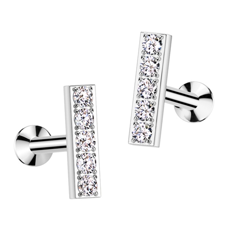 ボディピアス16G 18G ラブレットスタッド | ピアス専門店HOMESLICEPRODUCTIONS | 詳細画像5 