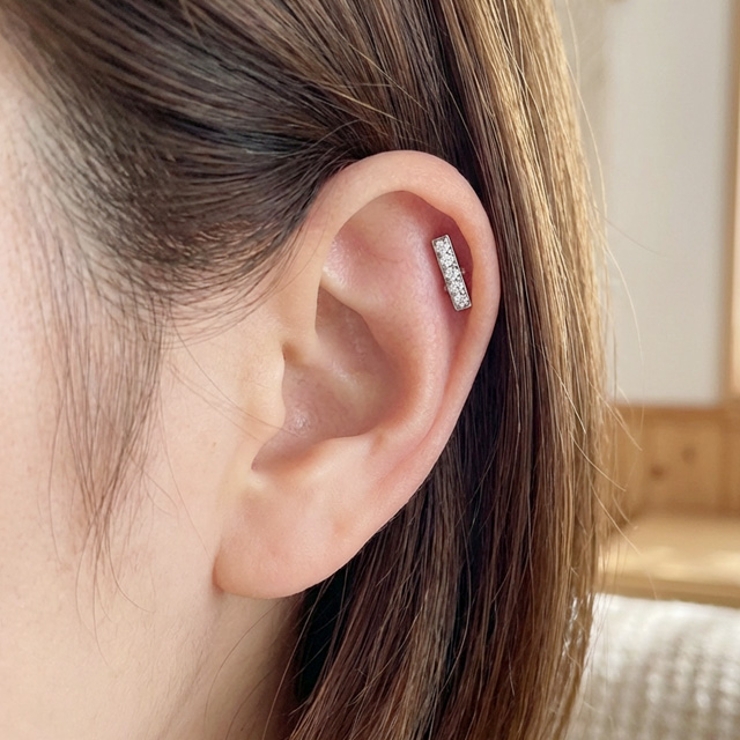 ボディピアス16G 18G ラブレットスタッド | ピアス専門店HOMESLICEPRODUCTIONS | 詳細画像7 