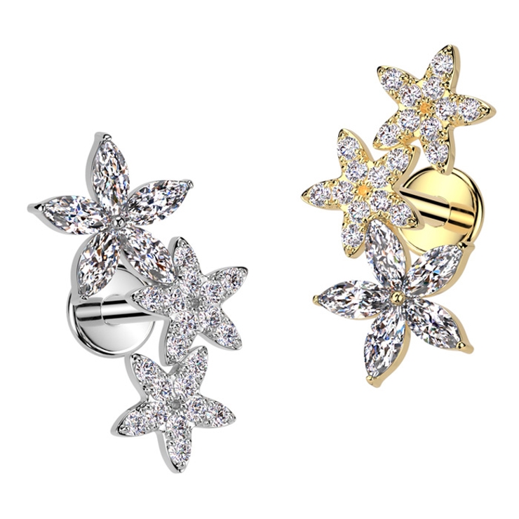 ボディピアス16G 18G ラブレットスタッド | ピアス専門店HOMESLICEPRODUCTIONS | 詳細画像6 