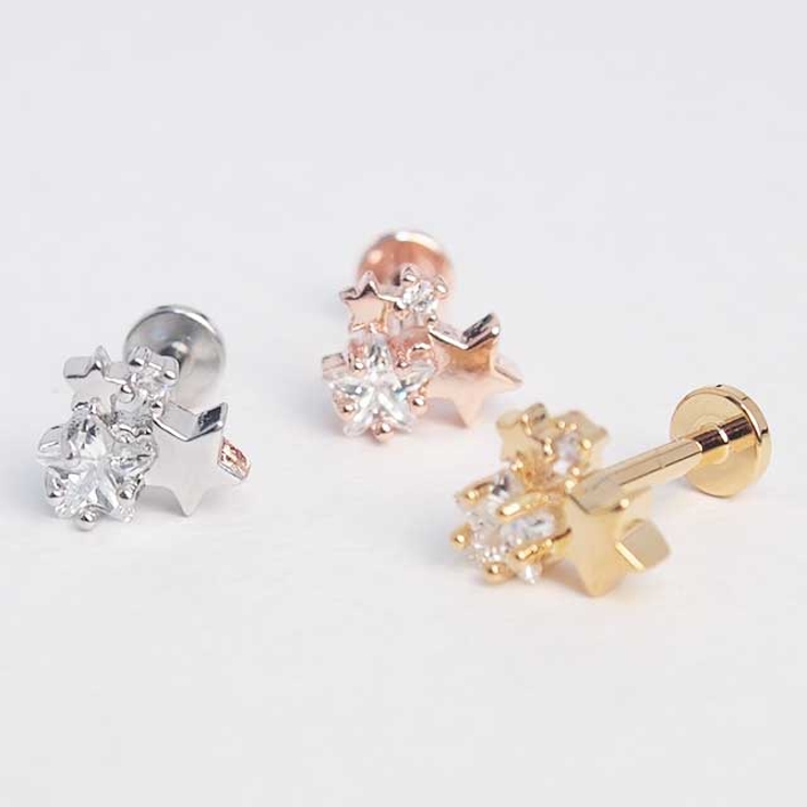 ボディピアス クラスターCZスター インターナル | ピアス専門店HOMESLICEPRODUCTIONS | 詳細画像13 