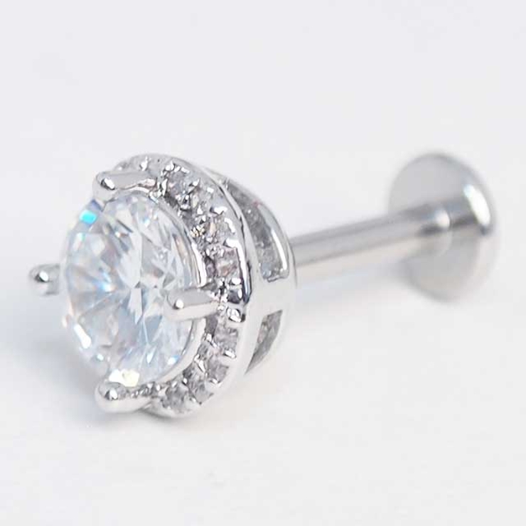 ボディピアス ラウンドプロングCZ インターナル | ピアス専門店HOMESLICEPRODUCTIONS | 詳細画像5 