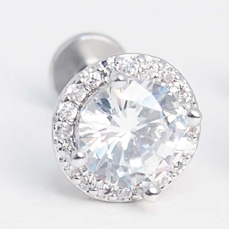 ボディピアス ラウンドプロングCZ インターナル | ピアス専門店HOMESLICEPRODUCTIONS | 詳細画像6 