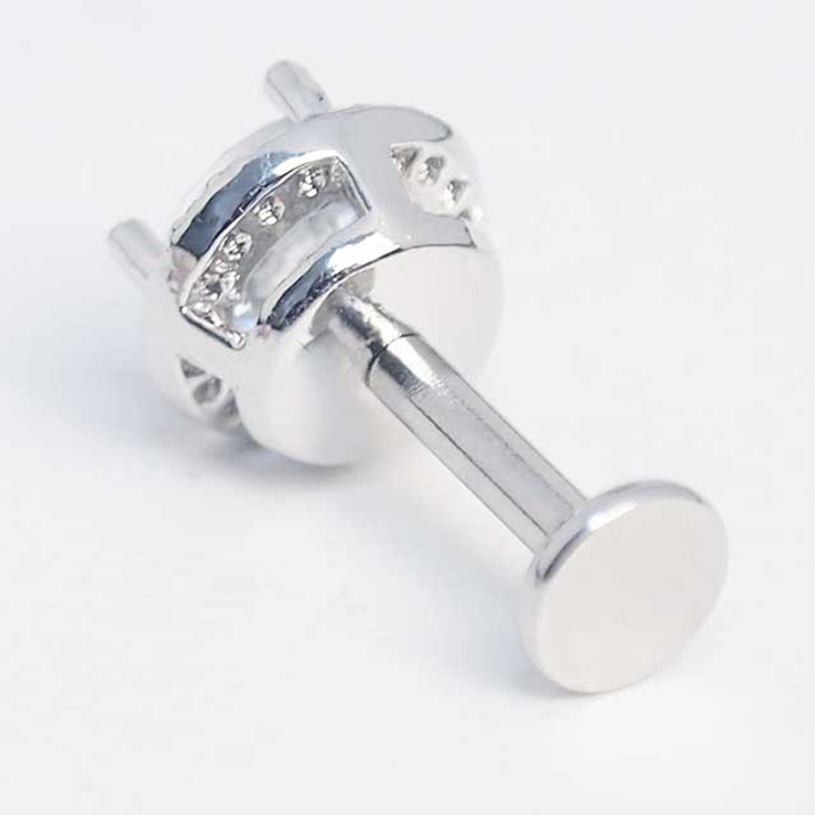 ボディピアス ラウンドプロングCZ インターナル | ピアス専門店HOMESLICEPRODUCTIONS | 詳細画像8 