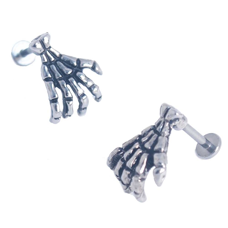 ボディピアス スカルハンド ラブレットスタッド | ピアス専門店HOMESLICEPRODUCTIONS | 詳細画像1 