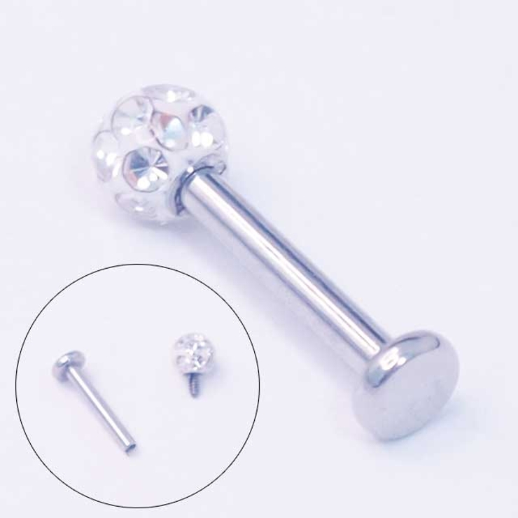 ボディピアス エポキシクリスタルパヴェボール インターナル | ピアス専門店HOMESLICEPRODUCTIONS | 詳細画像4 