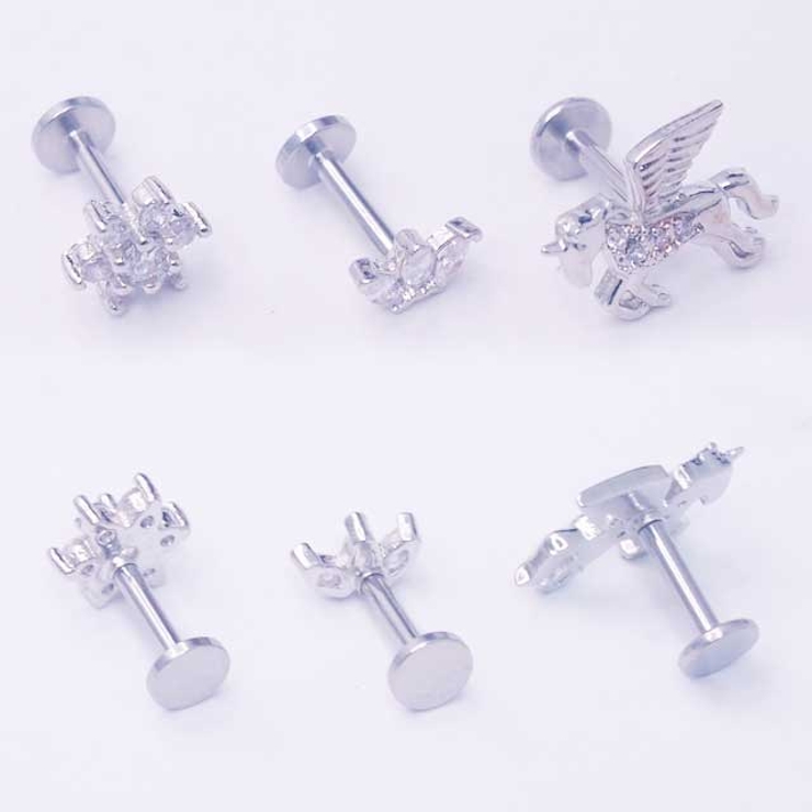 ボディピアス CZトップ ユニコーン | ピアス専門店HOMESLICEPRODUCTIONS | 詳細画像4 