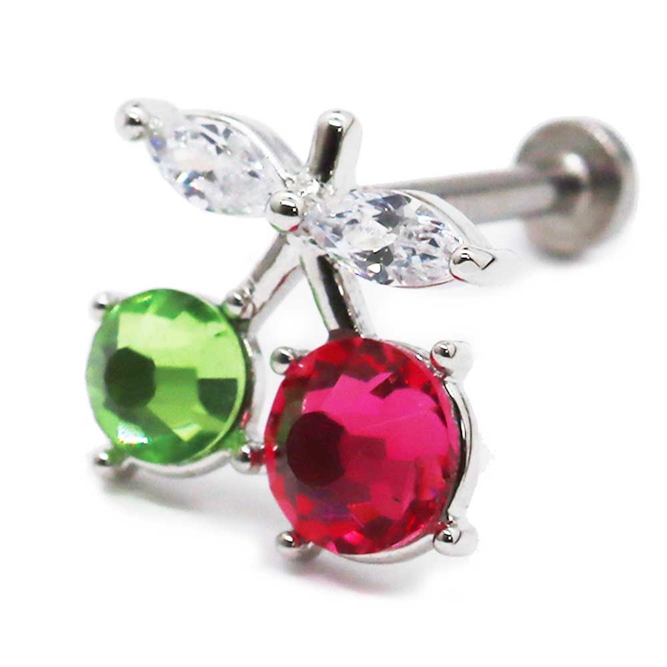 ボディピアス チェリー ジュエルトップ | ピアス専門店HOMESLICEPRODUCTIONS | 詳細画像1 