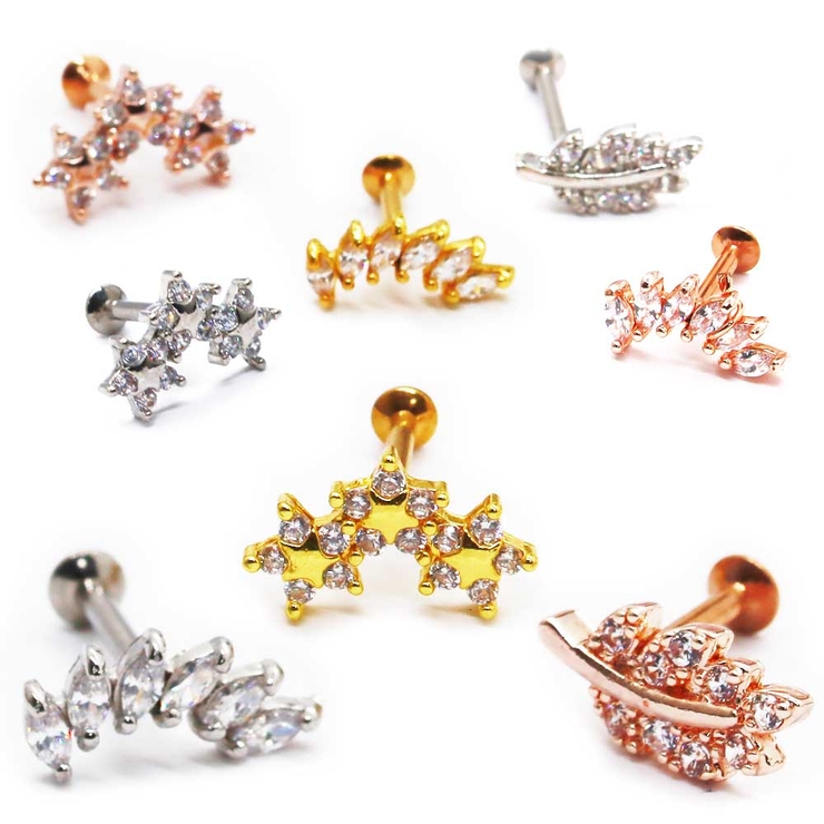 ボディピアス CZ シンプル | ピアス専門店HOMESLICEPRODUCTIONS | 詳細画像1 