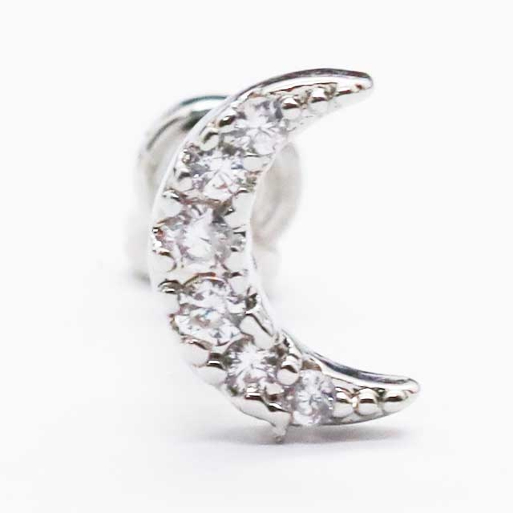 ボディピアスCZ パヴェジュエル クレセントムーン | ピアス専門店HOMESLICEPRODUCTIONS | 詳細画像4 