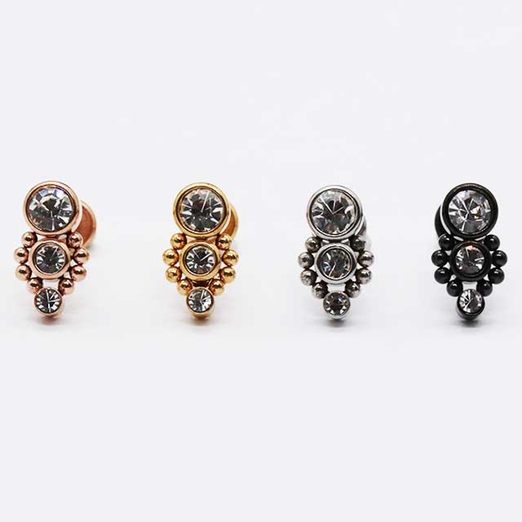 ボディピアス 16G トリプルジュエル | ピアス専門店HOMESLICEPRODUCTIONS | 詳細画像8 