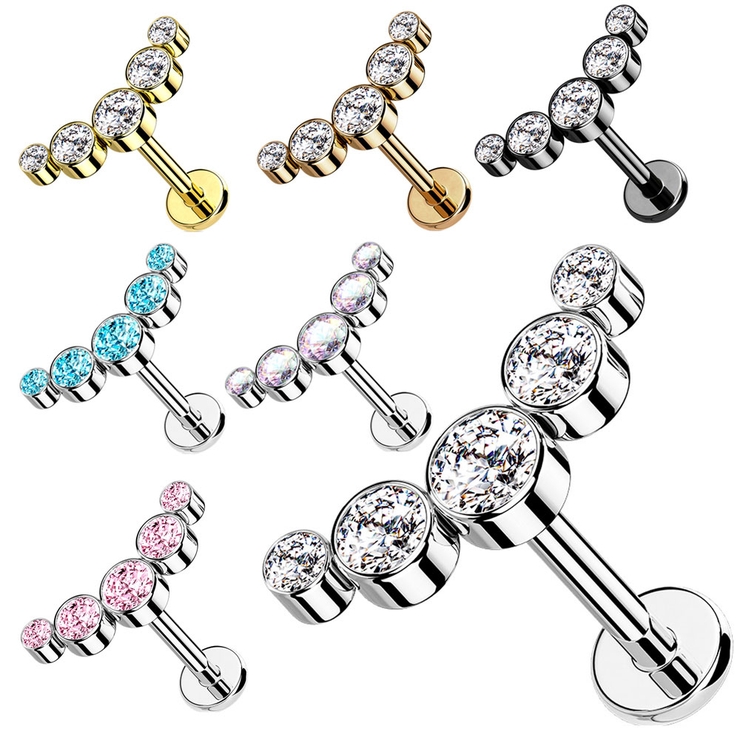 ボディピアス 16G 5ラウンドジュエル | ピアス専門店HOMESLICEPRODUCTIONS | 詳細画像1 