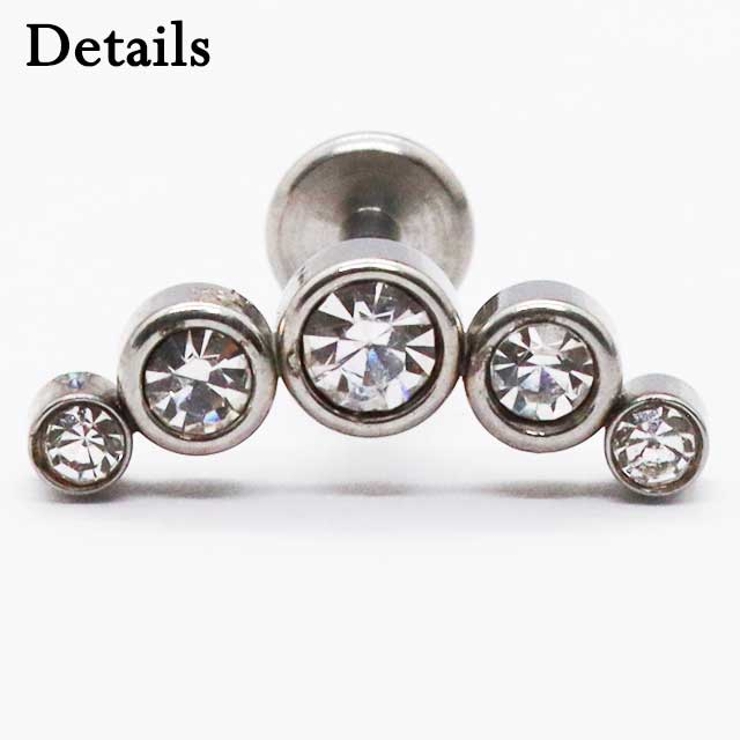 ボディピアス 16G 5ラウンドジュエル | ピアス専門店HOMESLICEPRODUCTIONS | 詳細画像4 