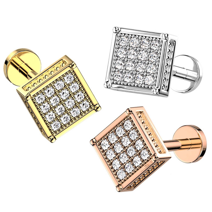 ボディピアス 16G CZ | ピアス専門店HOMESLICEPRODUCTIONS | 詳細画像1 