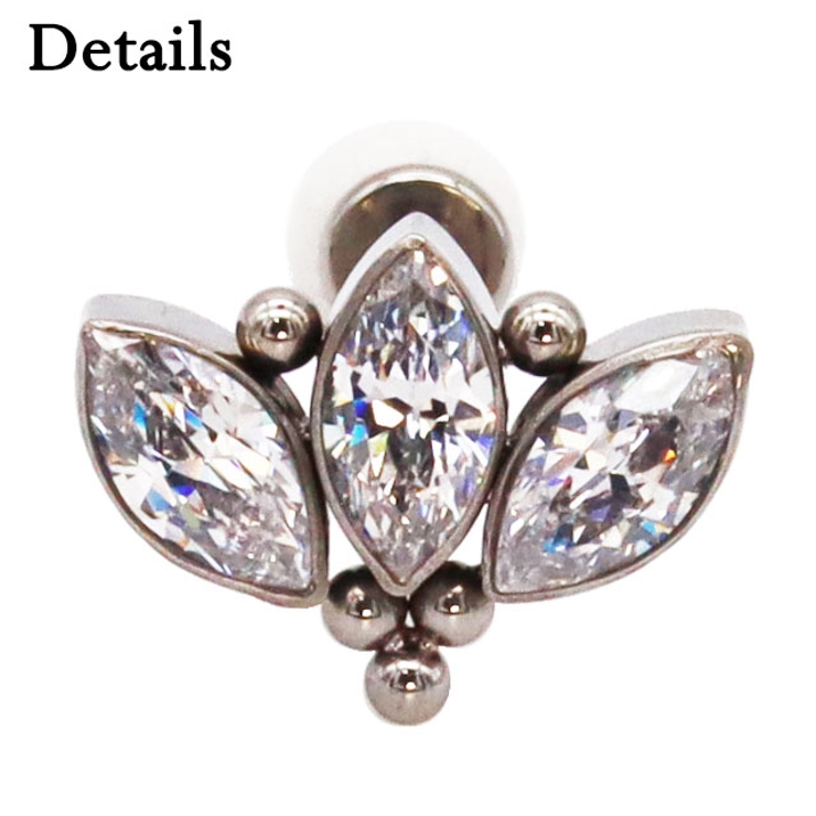 ボディピアス ラブレットスタッド 16G | ピアス専門店HOMESLICEPRODUCTIONS | 詳細画像3 