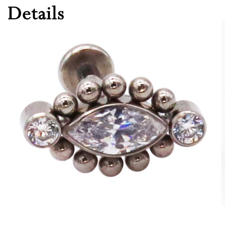 ボディピアス ラブレットスタッド 16G | ピアス専門店HOMESLICEPRODUCTIONS | 詳細画像3 