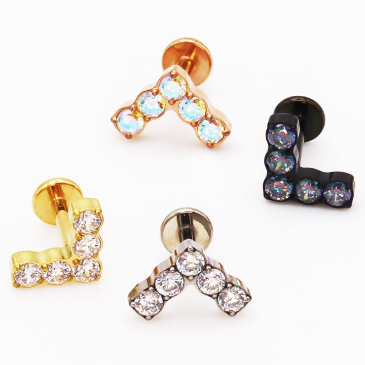 ボディピアス ラブレットスタッド 16G | ピアス専門店HOMESLICEPRODUCTIONS | 詳細画像9 