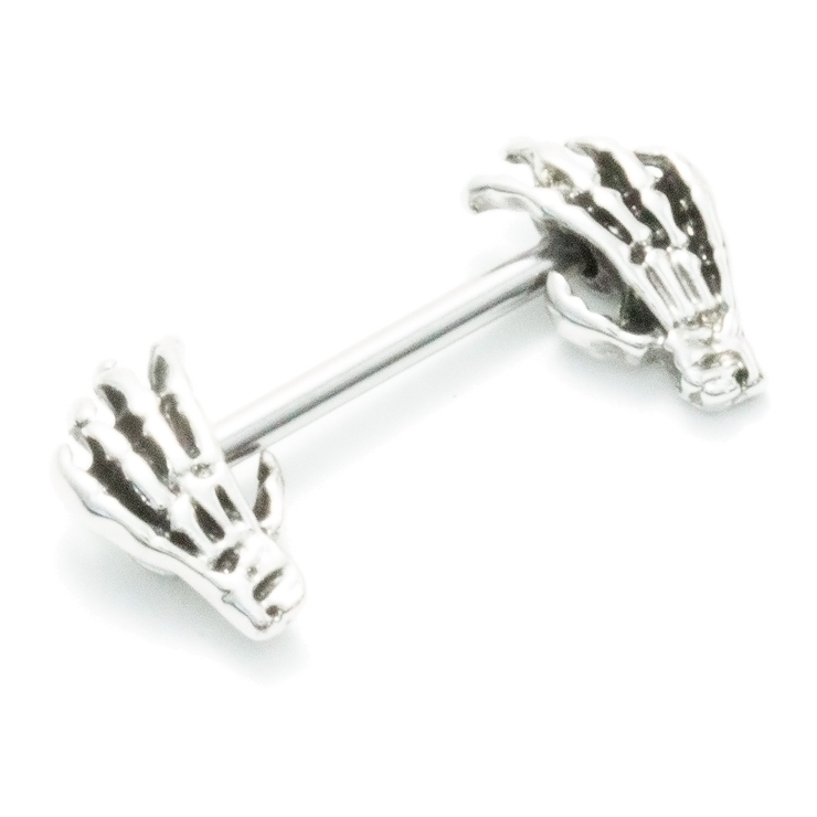 ヘソピアス 14G スカルハンド | ピアス専門店HOMESLICEPRODUCTIONS | 詳細画像1 